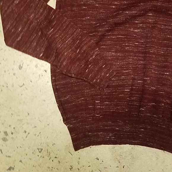 Express Men red and white marled sweater - Picture 3 of 8